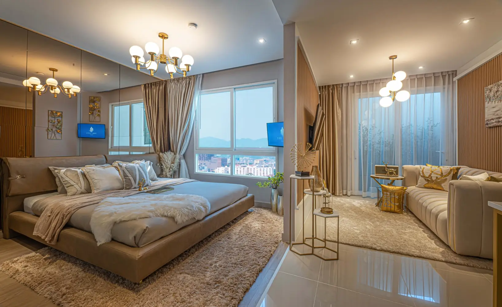 City Luxury Condominium bedrooms 1 square 50.65