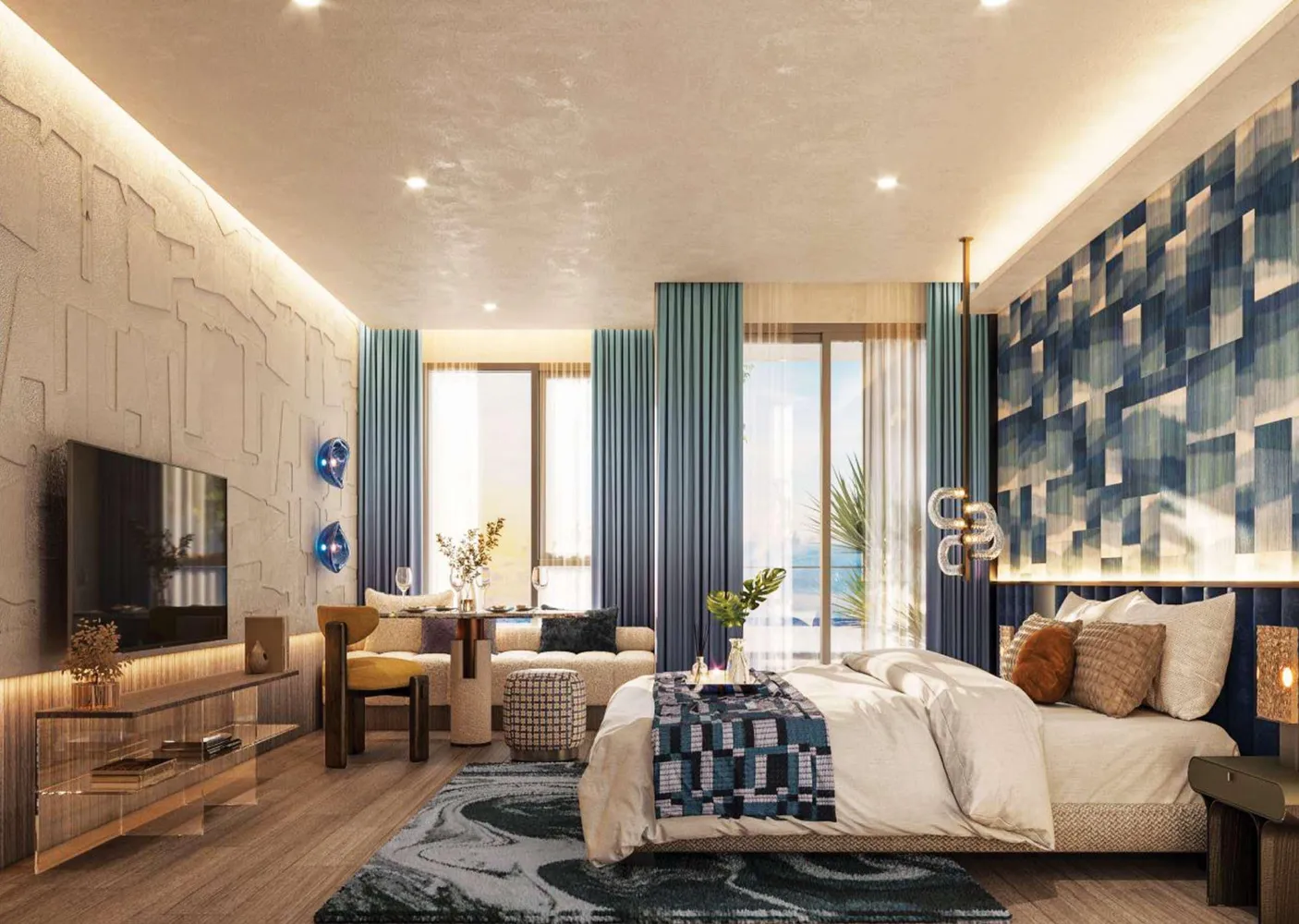 Bellevue Beachfront bedrooms 1 square 32