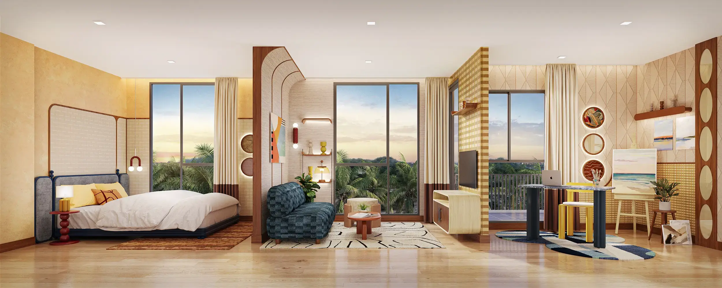 The Base Rise bedrooms 1 square 30.75