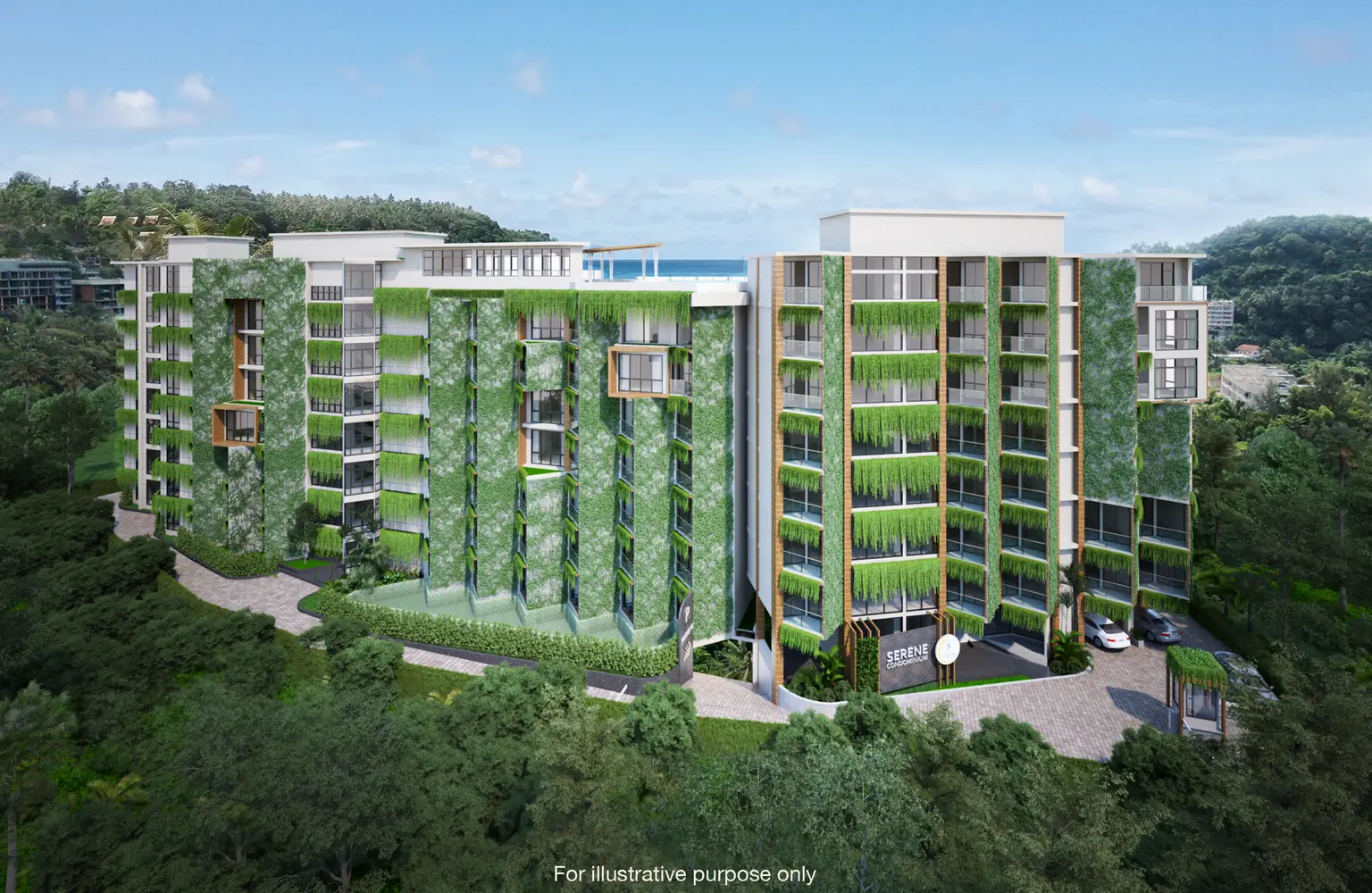 Serene Condo bedrooms 1 square 39.7