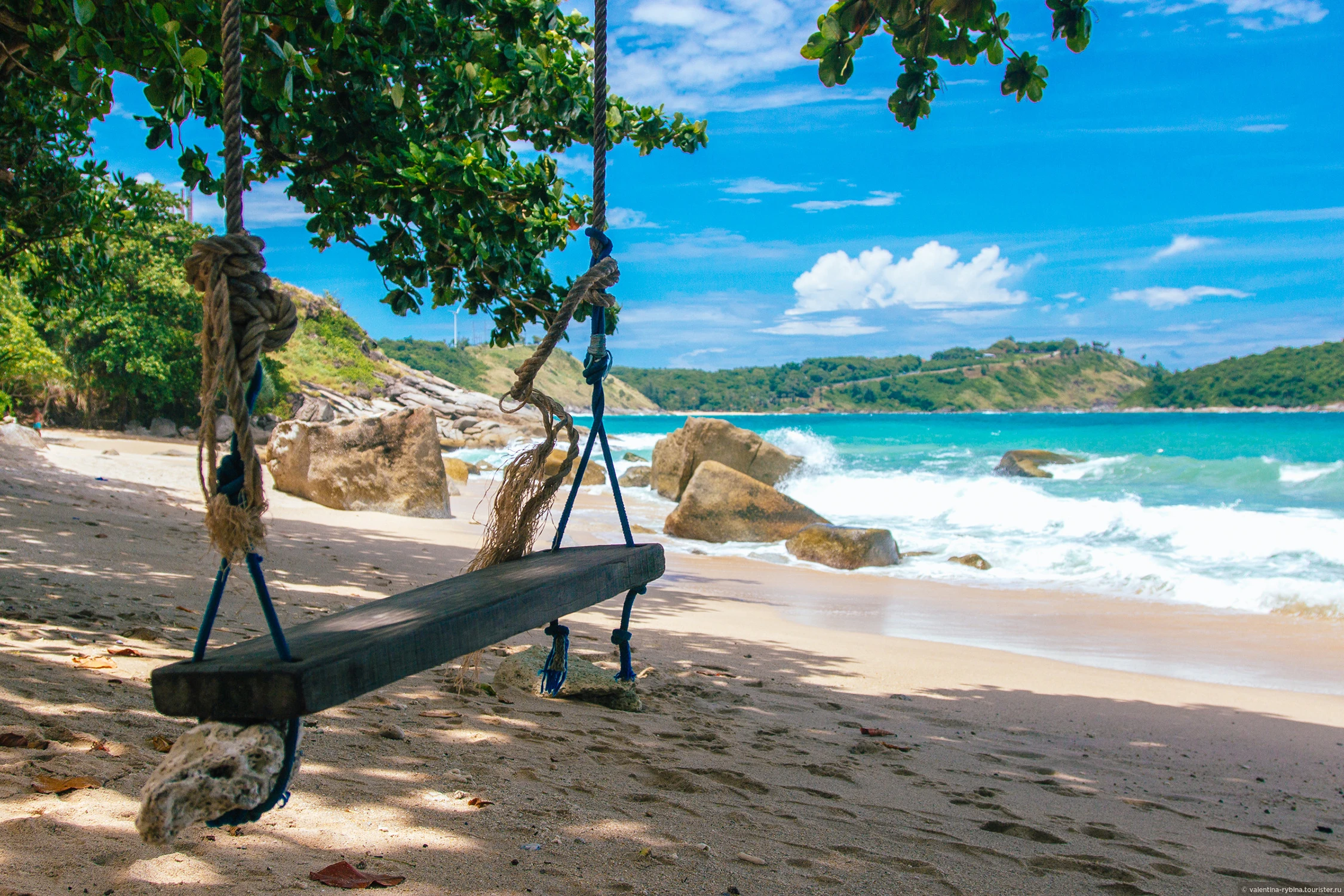 Beach swings in Rawai, Phuket