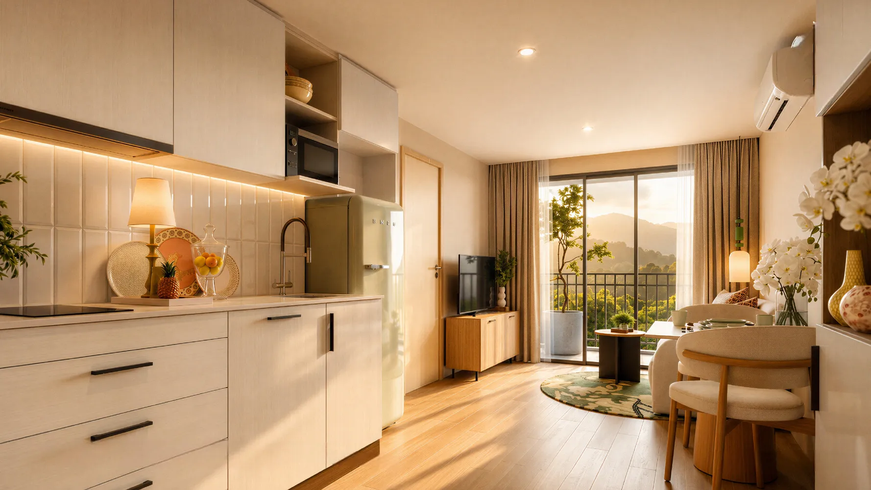 The Olive bedrooms 2 square 62.05